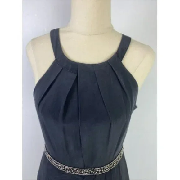 Forever New Size 10 Women's Dress Black Party Cocktail Beaded 100% SILK - Picture 2 of 12